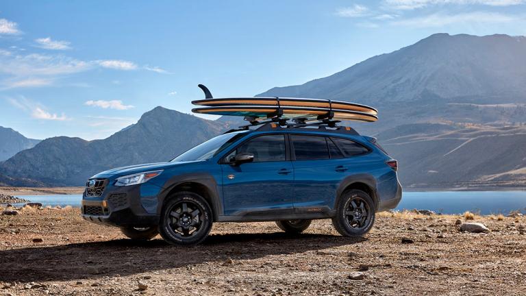 2024 Subaru Outback in blue.